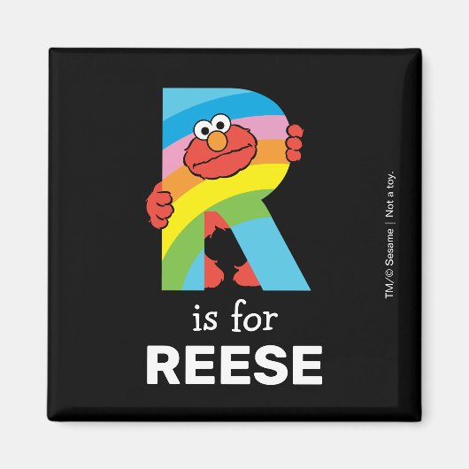 Elmo Alphabet | R Regenbogen Magnet (Vorne)