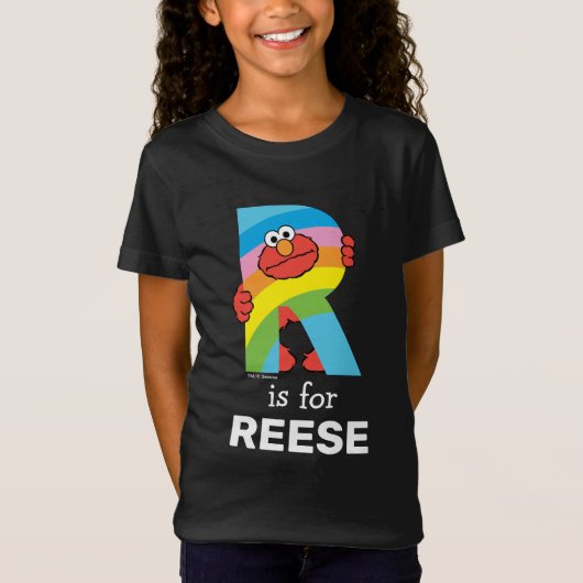 Elmo Alphabet | R Regenbogen T-Shirt (Vorderseite)