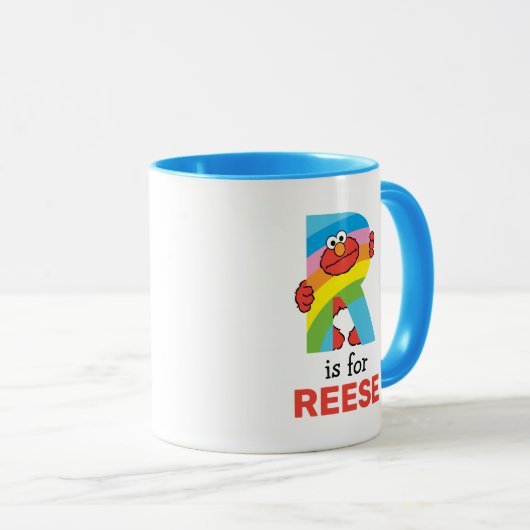 Elmo Alphabet | R Regenbogen Tasse (VorderseiteRechts)