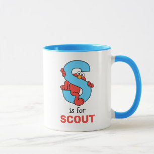 Elmo Alphabet   S Blau Tasse