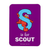 Elmo Alphabet | S Blue Magnet (Vertikal)