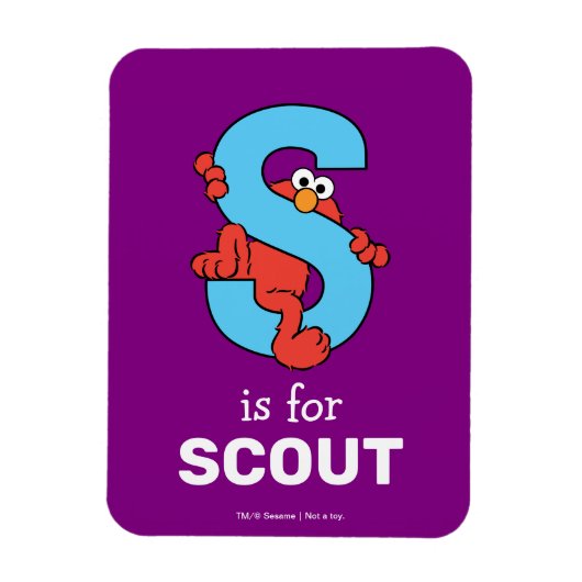 Elmo Alphabet | S Blue Magnet (Vertikal)