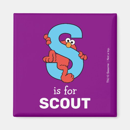 Elmo Alphabet | S Blue Magnet (Vorne)