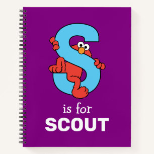 Elmo Alphabet S Blue Notizblock
