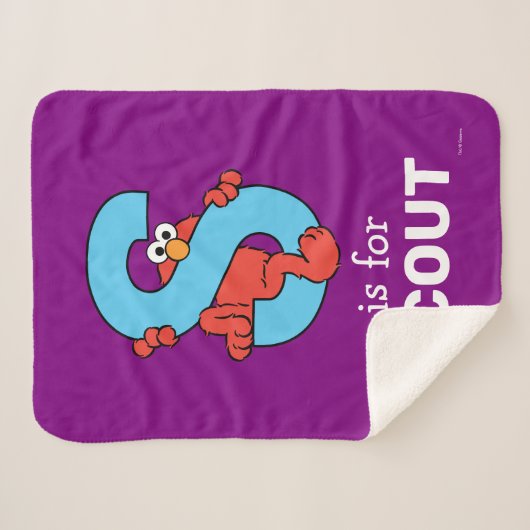 Elmo Alphabet | S Blue Sherpadecke (Vorderseite (Horizontal))