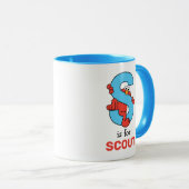 Elmo Alphabet | S Blue Tasse (VorderseiteRechts)