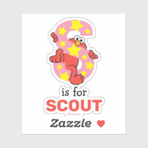 Elmo Alphabet   S Star Aufkleber