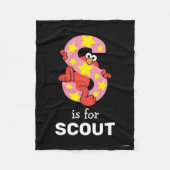 Elmo Alphabet | S Star Fleecedecke (Vorderseite)