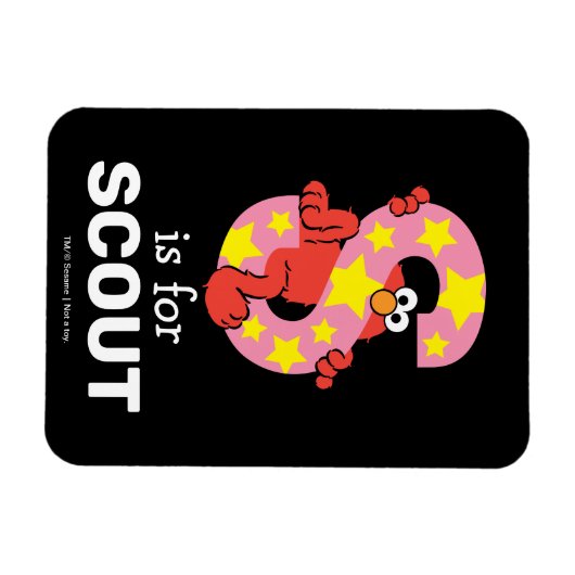 Elmo Alphabet | S Star Magnet (Horizontal)