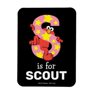 Elmo Alphabet   S Star Magnet