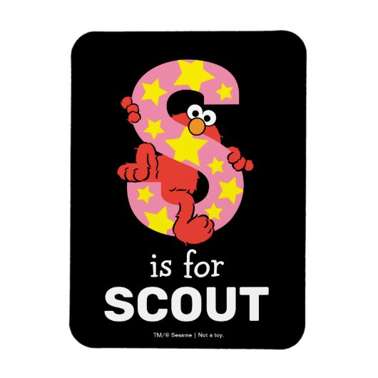 Elmo Alphabet | S Star Magnet (Vertikal)