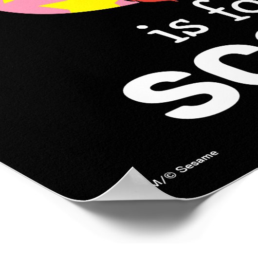 Elmo Alphabet | S Star Poster (Ecke)