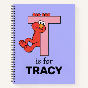 Elmo Alphabet   T Pink Notizblock