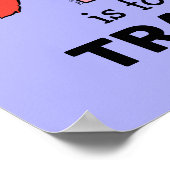 Elmo Alphabet | T Pink Poster (Ecke)