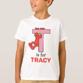 Elmo Alphabet | T Pink T-Shirt (Vorderseite)