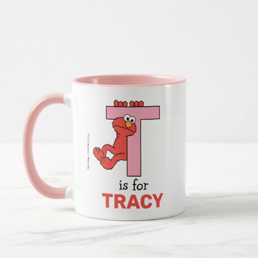 Elmo Alphabet | T Pink Tasse (Links)