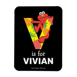 Elmo Alphabet T Rosa Magnet