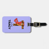 Elmo Alphabet | T Tiger Gepäckanhänger (Vorderseite horizontal)