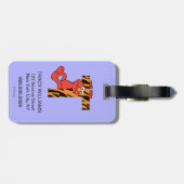 Elmo Alphabet | T Tiger Gepäckanhänger (Rückseite horizontal)