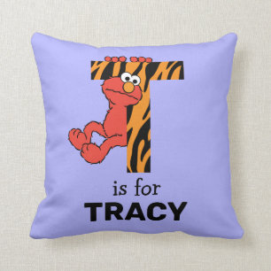 Elmo Alphabet   T Tiger Kissen
