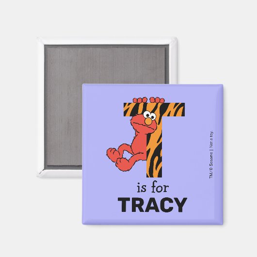 Elmo Alphabet | T Tiger Magnet (Vorderseite/Rückseite)