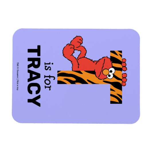 Elmo Alphabet | T Tiger Magnet (Horizontal)