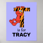 Elmo Alphabet | T Tiger Poster (Vorne)