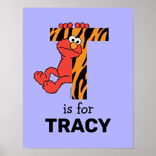 Elmo Alphabet | T Tiger Poster (Vorne)