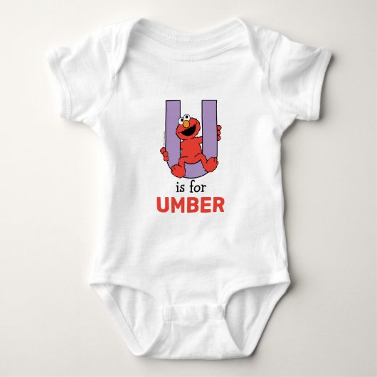 Elmo Alphabet | U LILA Baby Strampler (Vorderseite)