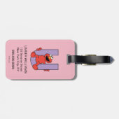 Elmo Alphabet | U Lila Gepäckanhänger (Rückseite horizontal)