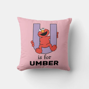 Elmo Alphabet   U Lila Kissen