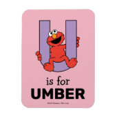 Elmo Alphabet | U LILA Magnet (Vertikal)