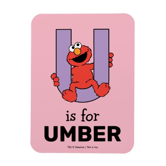 Elmo Alphabet | U LILA Magnet (Vertikal)