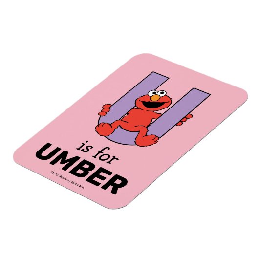 Elmo Alphabet | U LILA Magnet (Linke Seite)