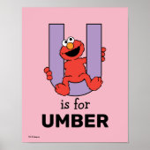 Elmo Alphabet | U LILA Poster (Vorne)