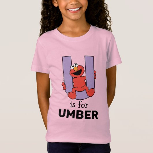 Elmo Alphabet | U LILA T-Shirt (Vorderseite)
