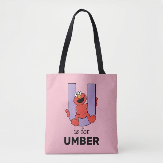Elmo Alphabet | U LILA Tasche (Vorderseite)