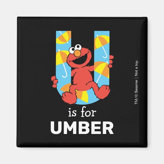 Elmo Alphabet | U Umbrella Magnet (Vorne)