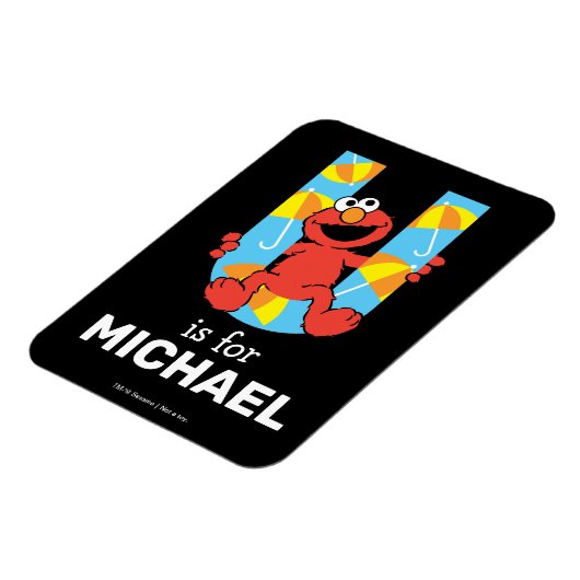 Elmo Alphabet | U Umbrella Magnet (Linke Seite)