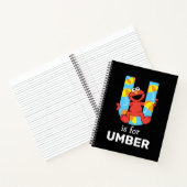 Elmo Alphabet | U Umbrella Notizblock (Innenseite)