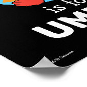 Elmo Alphabet | U Umbrella Poster (Ecke)