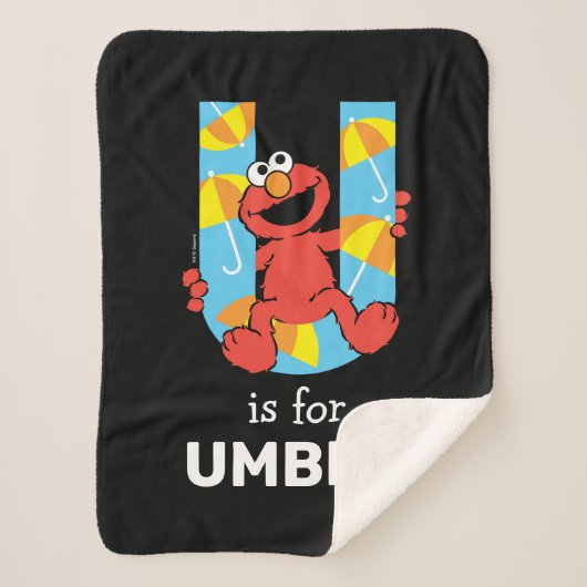 Elmo Alphabet | U Umbrella Sherpadecke (Vorderseite)