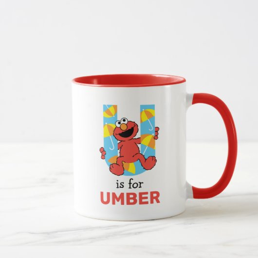 Elmo Alphabet | U Umbrella Tasse (Rechts)