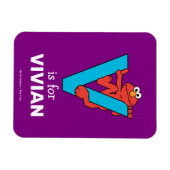 Elmo Alphabet | V Blau Magnet (Horizontal)