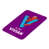 Elmo Alphabet | V Blau Magnet (Linke Seite)