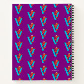 Elmo Alphabet | V Blau Notizblock (Rückseite)