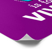 Elmo Alphabet | V Blau Poster (Ecke)