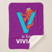 Elmo Alphabet | V Blau Sherpadecke (Vorderseite)