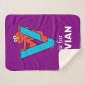 Elmo Alphabet | V Blau Sherpadecke (Vorderseite (Horizontal))