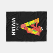 Elmo Alphabet | V Gemüse Fleecedecke (Vorderseite (Horizontal))